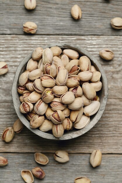 geschilde pistachenoten, close-up