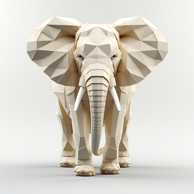 Getextureerde olifant in studio