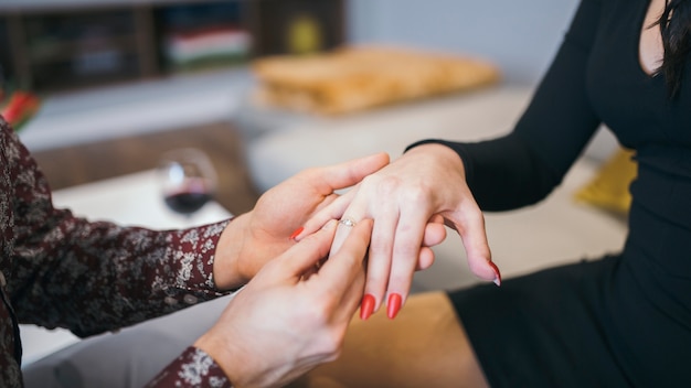 Gewasman doet voorstellen aan vrouw