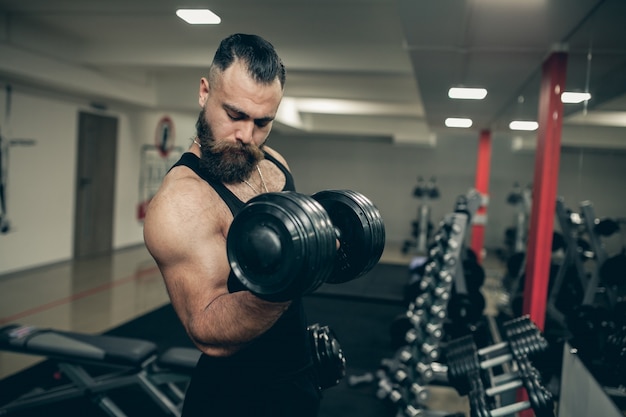 Gewicht mannelijke halter volwassene fitness