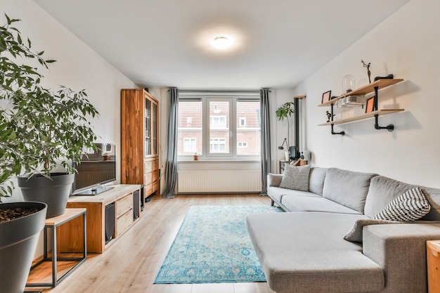 Gratis foto gezellige woonkamer van een modern appartement