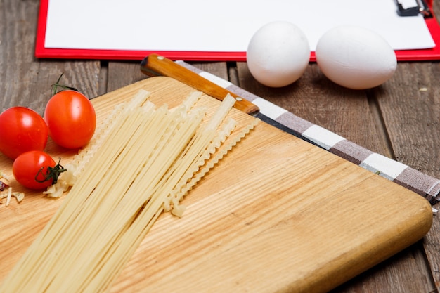 Gezond eten, noodle van de harde tarwesoort