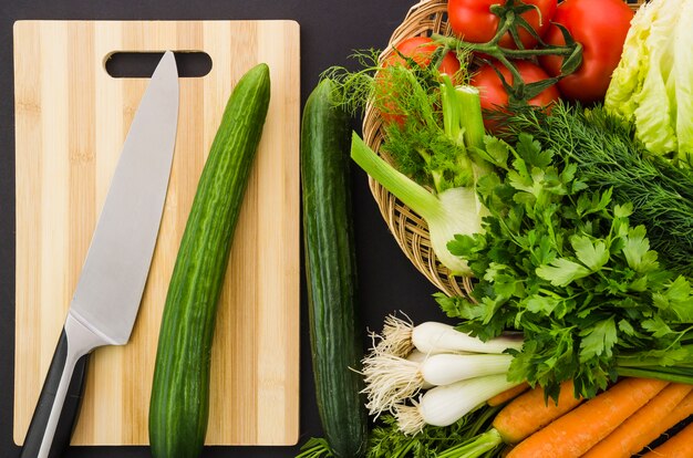 Gezonde ingrediënten in een salade