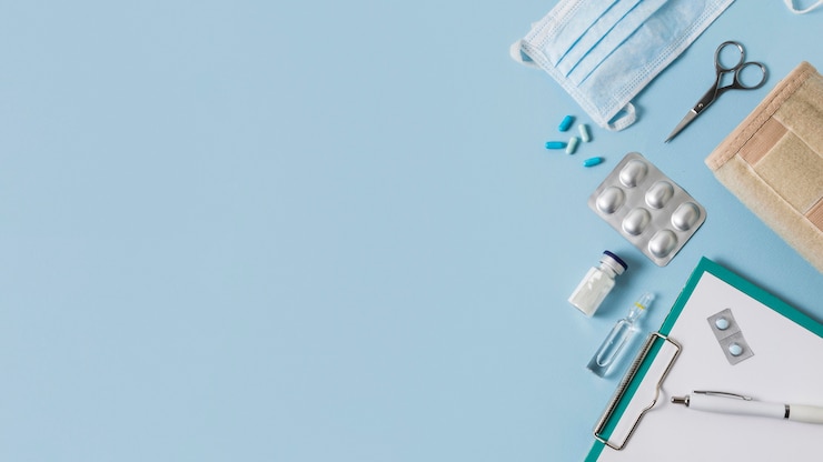 Gratis Foto gezondheid stilleven met kopieerruimte