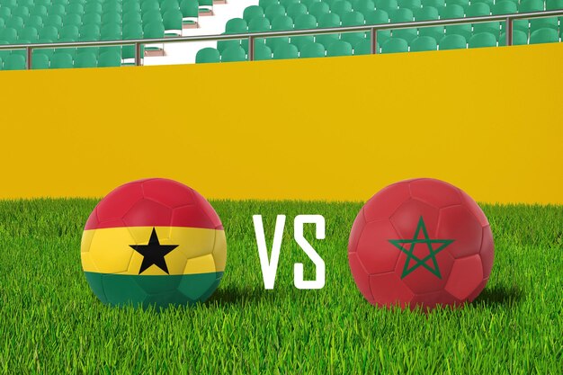 Ghana VS Marokko In Stadion