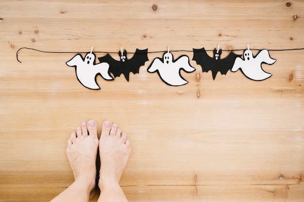 Gratis foto ghosts and bats garland