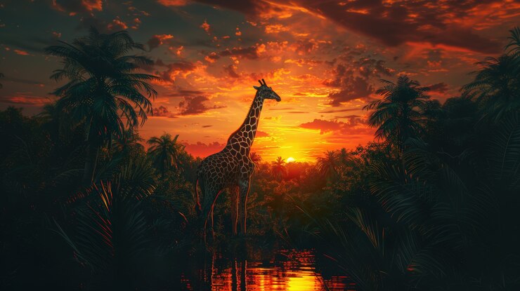 Gratis Foto giraffe in het wild