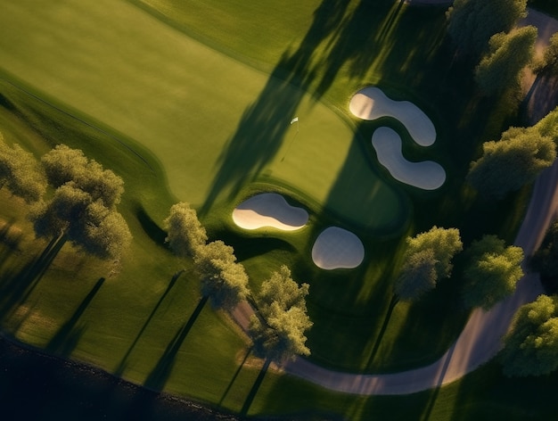 Golfbaan landschap