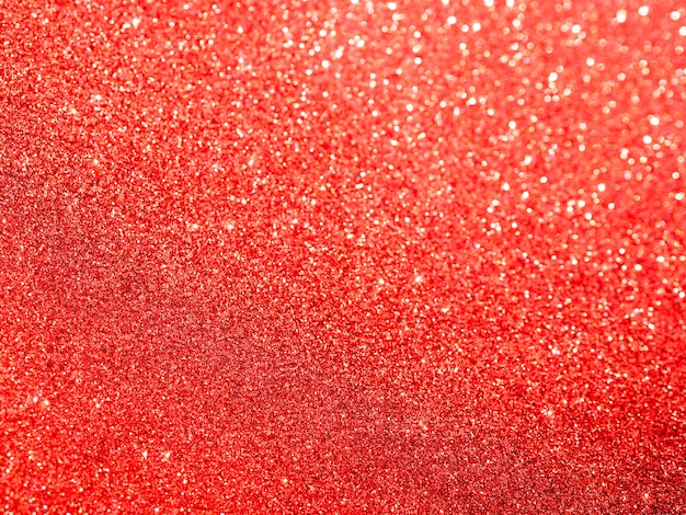 Goud en rood glitter close-up