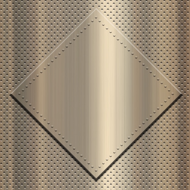 Gratis foto goud metallic met metalen plaat