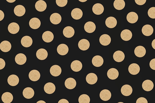 Gratis foto gouden zwarte stippen glitterpatroon behang glitter