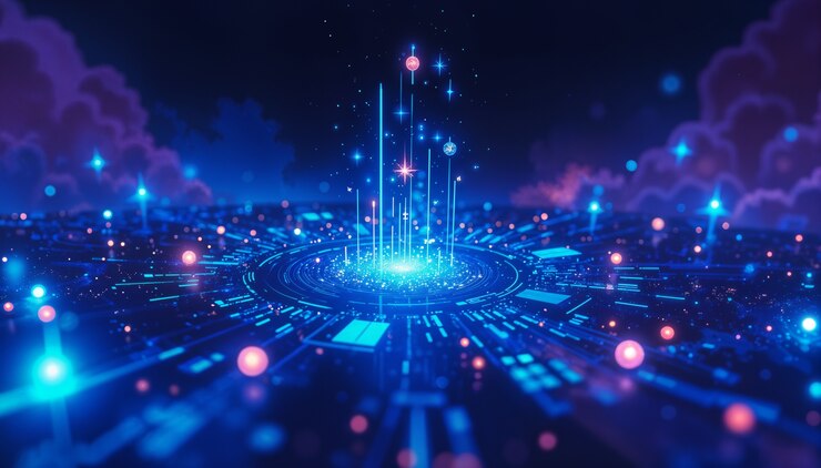 Gratis Foto gradiënttechnologie achtergrond