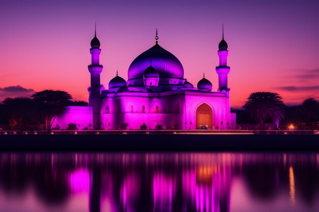 Gratis Foto Ramadan Kareem Eid Mubarak roze moskee