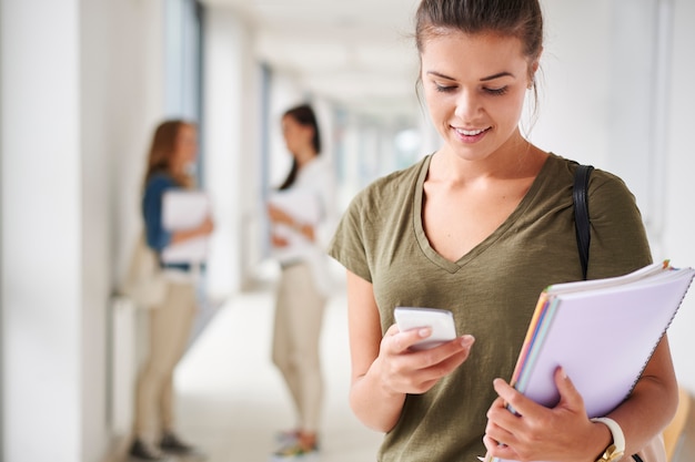 Gratis internet op de campus is erg handig