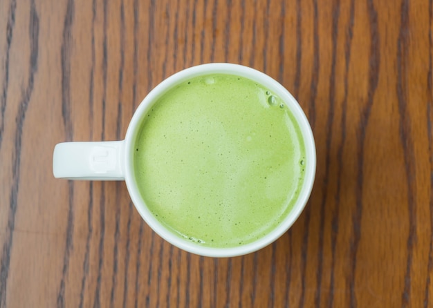 Gratis foto groene thee latte