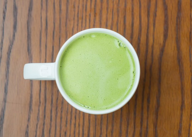 Groene thee latte