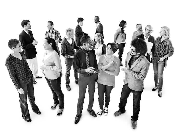 Gratis Foto groep multi-etnische zakenmensen bespreken