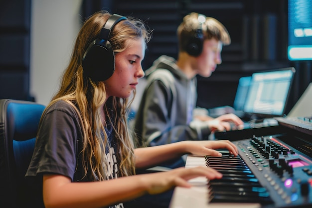 Gratis foto groep van verschillende tieners en jongeren die samen activiteiten uitvoeren om de werelddag van jeugdvaardigheden te vieren