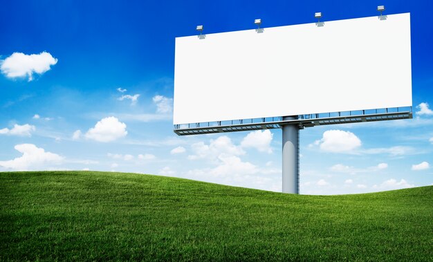 Groot leeg billboard