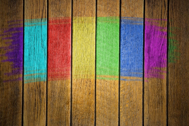 Grunge gekleurde close-upfoto van planktextuur