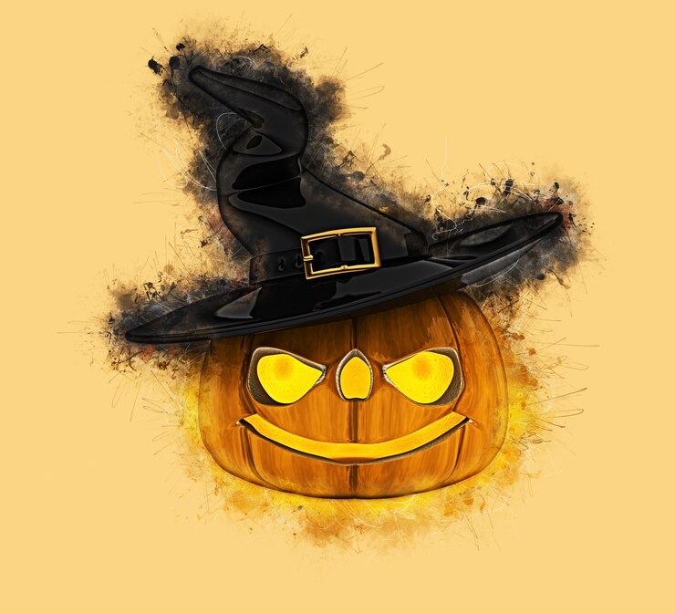 Gratis Foto grunge halloween-pompoenachtergrond