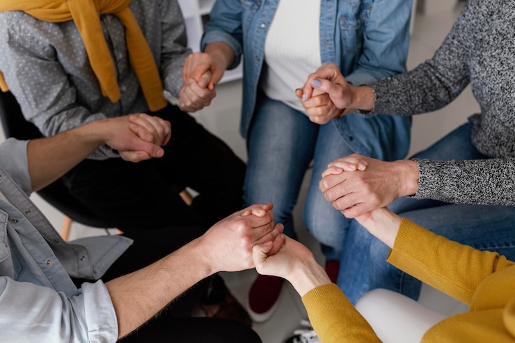 Gratis Foto grup-therapiesessie hand in hand