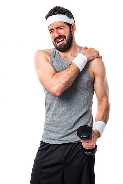 Gymnastiek grappige sterke gezondheid atletische