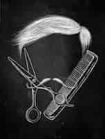 Gratis foto hair scissors comb snor