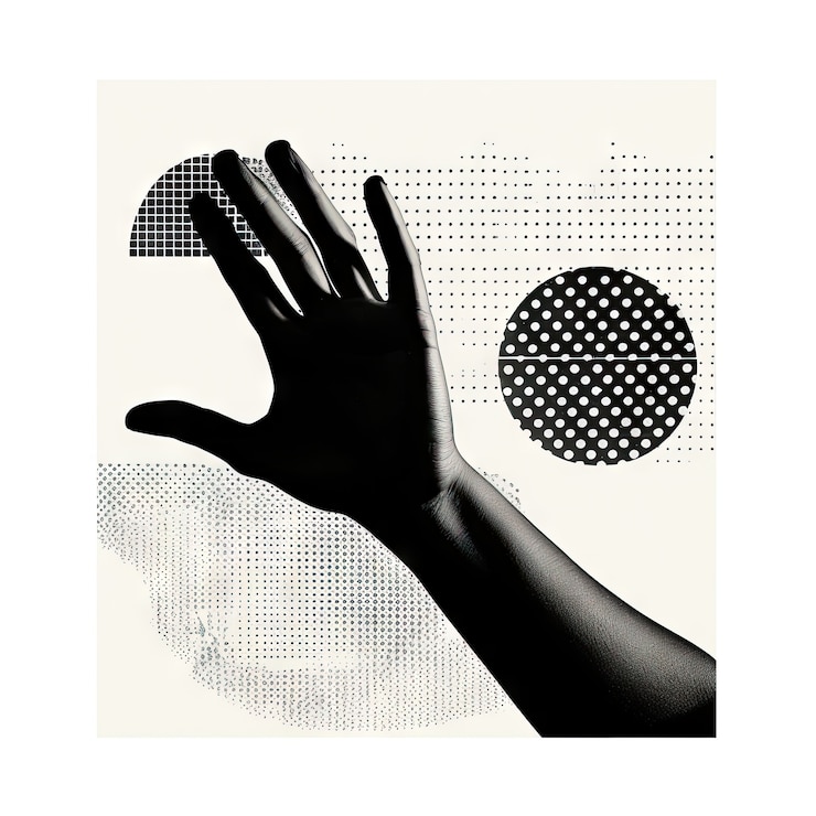 Gratis Foto halftone monochrome collage