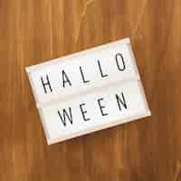 Gratis foto halloween decoratie met teken