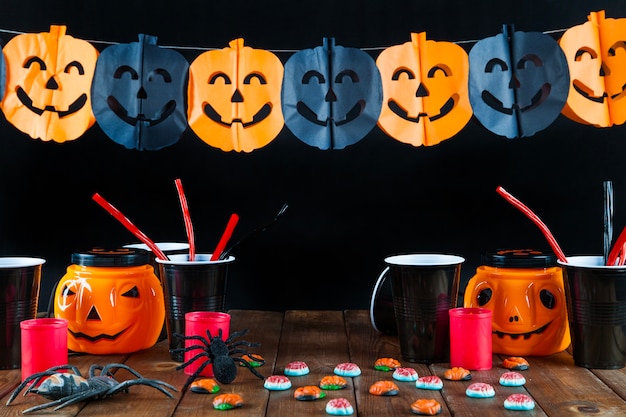 Gratis foto halloween feest decoraties