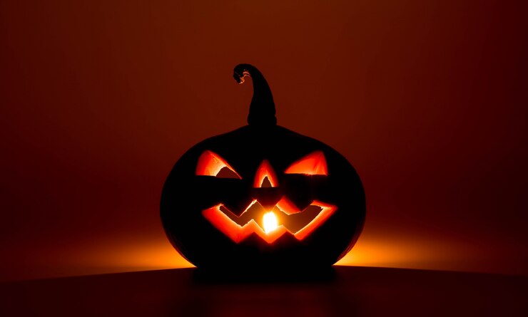 Gratis Foto halloween pompoenen lach en scherpe ogen voor feestavond