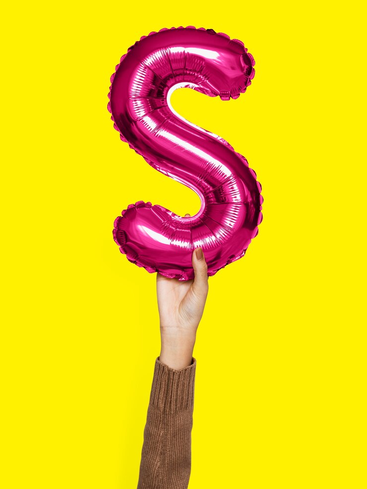 Gratis Foto hand met ballon letter s