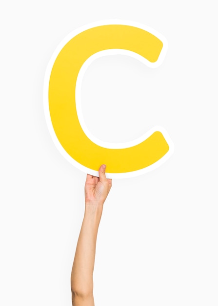 Handen met de letter C