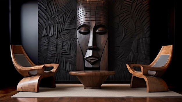 Handgemaakte decoratieve houten beeldhouwwerken