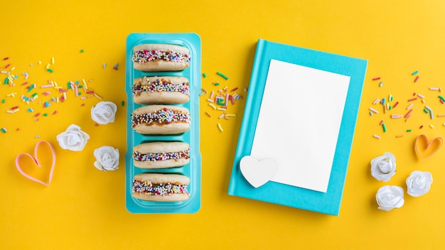 Heerlijk alfajores concept met kopie ruimte