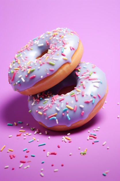 Gratis foto heerlijk donuts arrangement