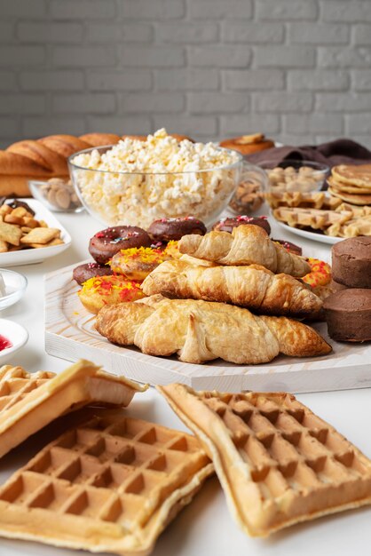 Heerlijk eten assortiment hoge hoek