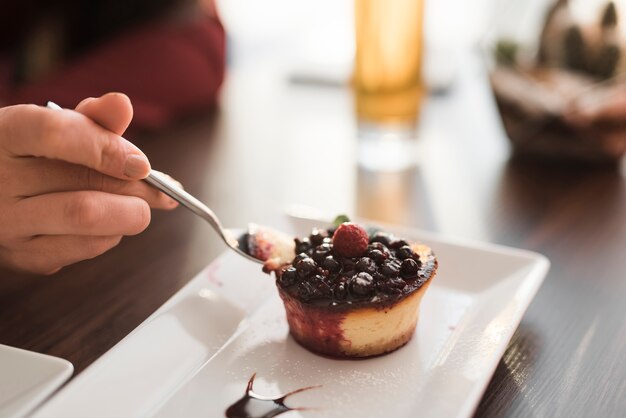 Heerlijk gerecht in een restaurant