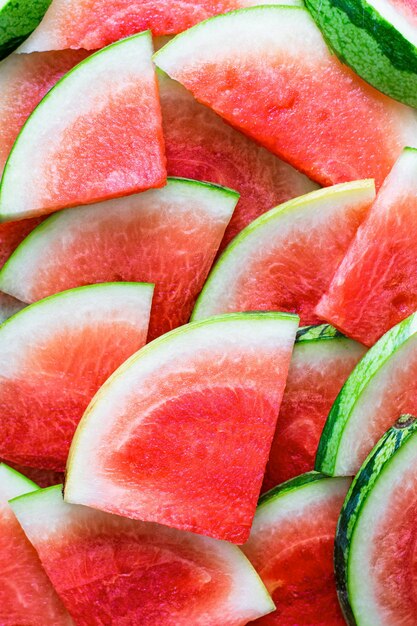Heerlijk gesneden watermeloenbehang