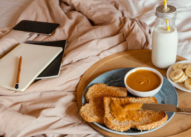 Heerlijk ontbijt op bed