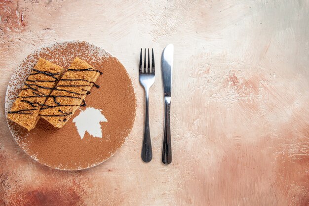 Heerlijk smakelijk dessert voor feest