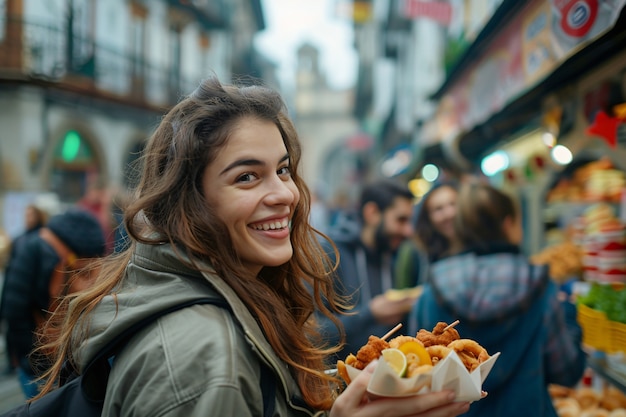 Gratis foto heerlijk straatvoedselfeest.