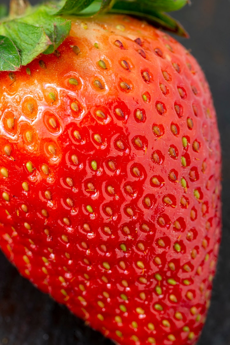 Gratis Foto heerlijke aardbei textuur bovenaanzicht
