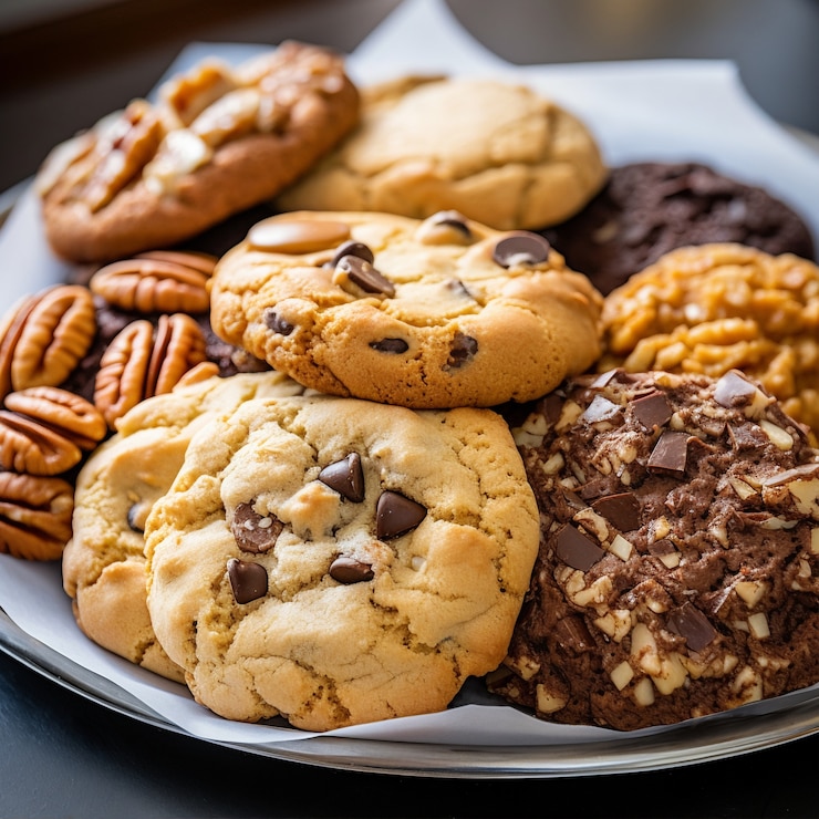 Gratis Foto heerlijke chocoladekoekjes.