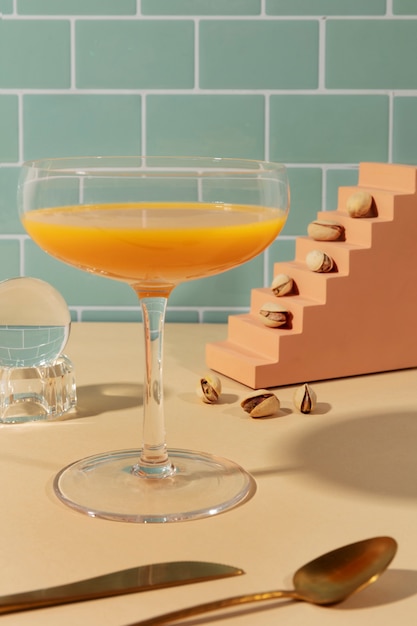 Heerlijke daiquiri-cocktail op tafel