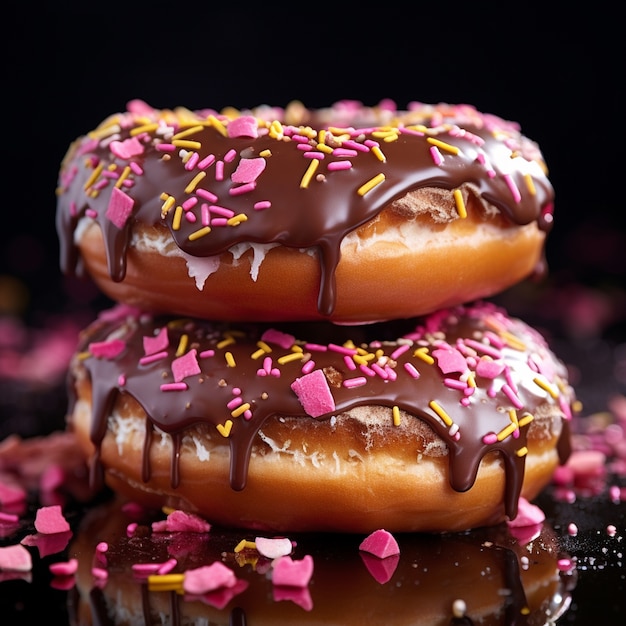 Gratis foto heerlijke donuts ai gegenereerd