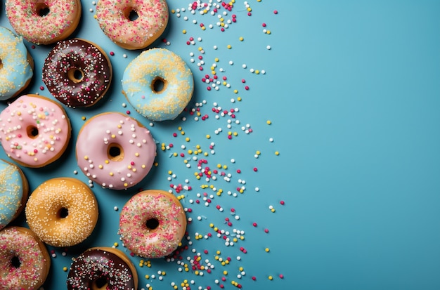 Gratis foto heerlijke donuts ai gegenereerd