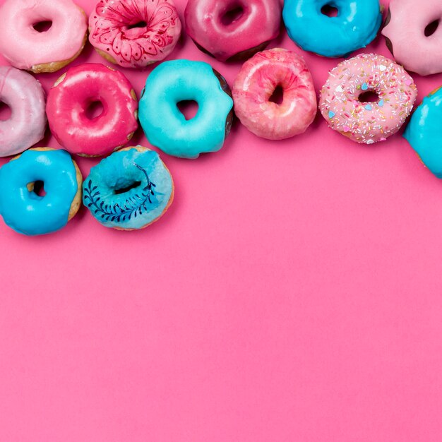 Heerlijke donuts kopie ruimte