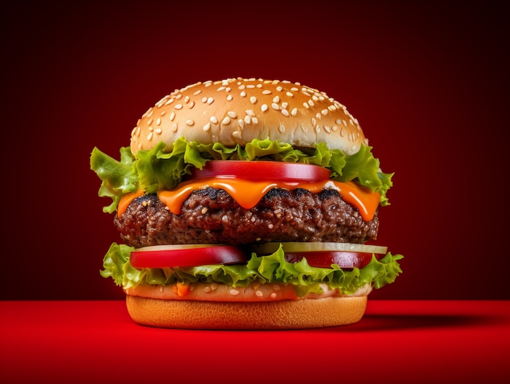 Gratis Foto heerlijke hamburgers in studio